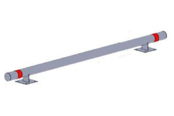 Колесоотбойник металлический на пластинах К-310.76